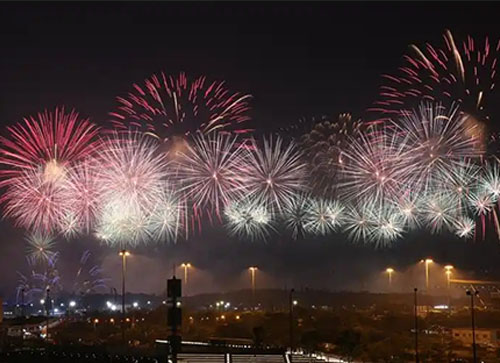 集安市焰火晚会